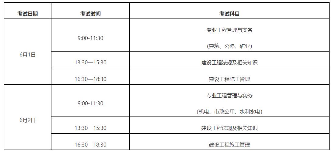 2024福建二级建造师考试时间安排及合格标准均已公布