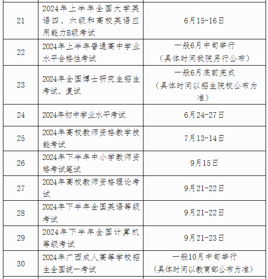 广西自治区招生考试院2024年考试日历.png