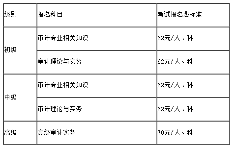 费用2024年福建初级审计师考试报名入口开通