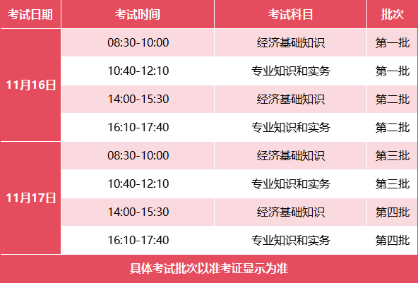 考生须知：海南24年初级经济师准考证打印入口11月8日开放